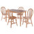 Winsome Wood Ravenna Collection 5-Piece Dining Table with Windsor Chairs, Natural 5-Piece Set w/ Windsor Chairs Product View