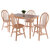 Winsome Wood Ravenna Collection 5-Piece Dining Table with Windsor Chairs, Natural 5-Piece Set w/ Windsor Chairs Prop View
