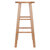 Winsome Wood Element Collection 2-Piece Bar Stool Set, Natural Bar Stool Side View