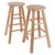 Winsome Wood Element Collection 2-Piece Counter Stool Set, Natural Counter Stool Product View