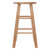 Winsome Wood Element Collection 2-Piece Counter Stool Set, Natural Counter Stool Side View