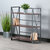 Winsome Wood Isa Collection 3-Tier Shelf, Graphite and Walnut 