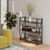 Winsome Wood Isa Collection 3-Tier Shelf, Graphite and Walnut Room View