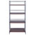 Winsome Wood Isa Collection 4-Tier Shelf, Graphite and Walnut Back View