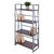 Winsome Wood Isa Collection 4-Tier Shelf, Graphite and Walnut Prop View