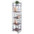 Winsome Wood Isa Collection 5-Tier Shelf, Graphite and Walnut Prop View