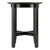 Winsome Wood Toby Collection Round Accent End Table, Espresso Side View