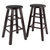Winsome Wood Element Collection 2-Piece Counter Stool Set, Espresso Counter Stool Product View