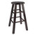 Winsome Wood Element Collection 2-Piece Counter Stool Set, Espresso Counter Stool Angle View