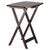 Winsome Wood Dylan Collection 5-Piece Oversize Snack Table Set, Espresso 5-Piece Set Angle Back View