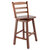 Winsome Wood Scalera Collection Ladder-back Swivel Seat Counter Stool, Walnut Counter Stool Swivel View