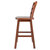 Winsome Wood Scalera Collection Ladder-back Swivel Seat Counter Stool, Walnut Counter Stool Side View