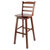 Winsome Wood Scalera Collection Ladder-back Swivel Seat Bar Stool, Walnut Bar Stool Product View
