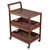 Winsome Wood Albert Collection 3-Tier Entertainment Cart, Walnut Product View