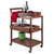 Winsome Wood Albert Collection 3-Tier Entertainment Cart, Walnut Prop View