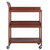 Winsome Wood Albert Collection 3-Tier Entertainment Cart, Walnut Side View