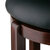 Winsome Wood Walcott Collection Cushion Swivel Seat Bar Stool, Black and Walnut Bar Stool Close Up View