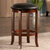 Winsome Wood Walcott Collection Cushion Swivel Seat Counter Stool, Black and Walnut