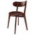 Winsome Wood Pauline Collection 2-Piece H-Leg Chair Set, Walnut Angle Back View
