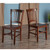 Winsome Wood Madison Collection 2-Piece Set Slat Back Chairs in Walnut, 17-11/64" W x 19-19/64" D x 34-11/16" H