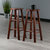 Winsome Wood Element Collection 2-Piece Bar Stool Set, Walnut