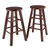Winsome Wood Element Collection 2-Piece Counter Stool Set, Walnut Counter Stool Product View