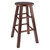 Winsome Wood Element Collection 2-Piece Counter Stool Set, Walnut Counter Stool Angle View