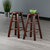 Winsome Wood Element Collection 2-Piece Counter Stool Set, Walnut