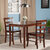Winsome Wood Inglewood Collection 3-Piece Dining Table with Ladder-back Chairs, Walnut
