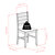 Winsome Wood Hamilton Ladder Back Chair Dimensions