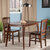 Winsome Wood Shaye Collection 3-Piece Set Dining Table with Slat-back Chairs, Walnut