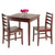 Winsome Wood Pulman 3-Piece Set w/ Hamilton Chairs Top Closed View