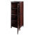 Winsome Wood Brooke Collection Jelly 2-Section Cupboard, Walnut Opened View