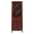 Winsome Wood Brooke Collection Jelly 2-Section Cupboard, Walnut Front View