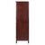 Winsome Wood Brooke Collection Jelly 2-Section Cupboard, Walnut Side View