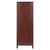 Winsome Wood Brooke Collection Jelly 2-Section Cupboard, Walnut Back View