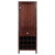 Winsome Wood Brooke Collection Jelly 3-Section Cupboard, 1-Drawer, Wine Storage, Walnut Front View