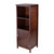 Winsome Wood Brooke Jelly Cupboard with 2 Shelves and Door in Antique Walnut