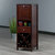 Winsome Wood Brooke Collection Jelly 4-Section Cupboard, 1-Drawer, Wine Storage, Walnut 