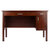 Winsome Wood Emmet Collection Writing Desk, Walnut Front View