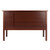 Winsome Wood Emmet Collection Writing Desk, Walnut Back View