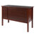 Winsome Wood Emmet Collection Writing Desk, Walnut Angle Back View