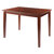 Winsome Wood Darren Collection Dining Table, Extension Top, Walnut Retracted View