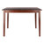 Winsome Wood Darren Collection Dining Table, Extension Top, Walnut Front View