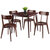 Winsome Wood Pauline Collection 5-Piece Dining Table with H-Leg Chairs, Walnut 5-Piece Set w/ H-Leg Chairs Prop View