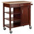 Winsome Wood Marissa Collection Kitchen Cart, Walnut Angle Right View