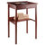 Winsome Wood Ronald Collection High Desk, Walnut Prop View