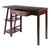Winsome Wood Aldric Collection Writing Desk, Walnut Opened View