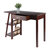 Winsome Wood Aldric Collection Writing Desk, Walnut Opened Prop View