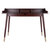 Winsome Wood Sonja Collection Writing Desk, Walnut Front View
